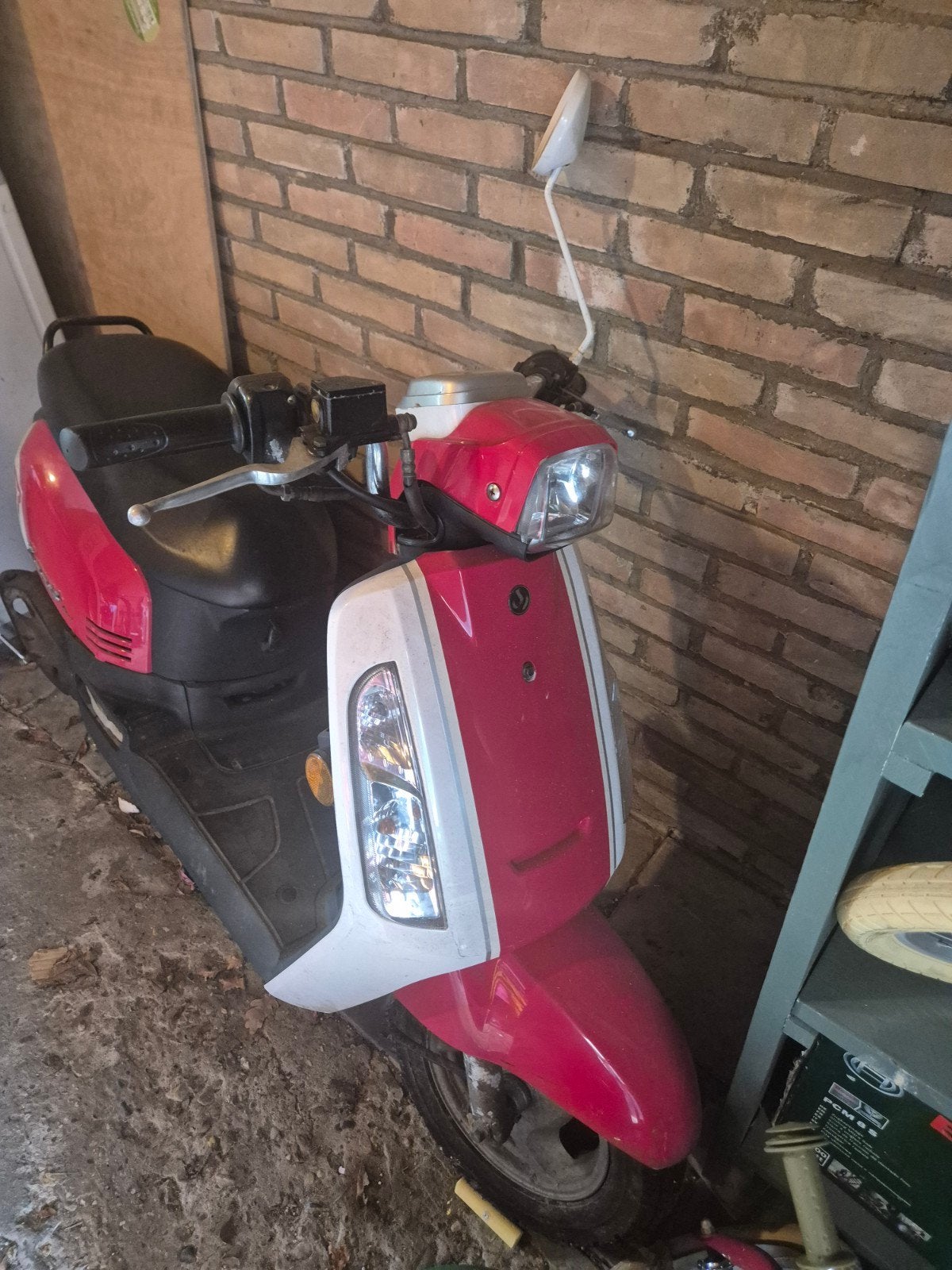 SYM Fiddle II 50cc Scooter - Rood/Wit - Loop of Sloop, Ophalen, Gebruikt, Benzine, SYM