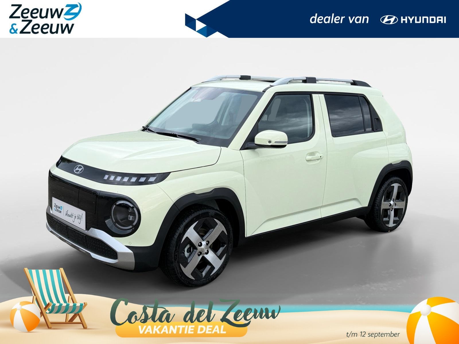 Hyundai INSTER Pulse Advanced 42 kWh | NU TOT €2.500,- KOR, 12 maanden, Stof, 1280 kg, Zwart