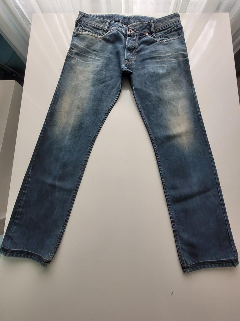 CLASSIC VINTAGE DIESEL POIAK DNA SLIM TAPERED JEANS 34/30!!, Ophalen of Verzenden, Zo goed als nieuw, Blauw, W33 - W34 (confectie 48/50)