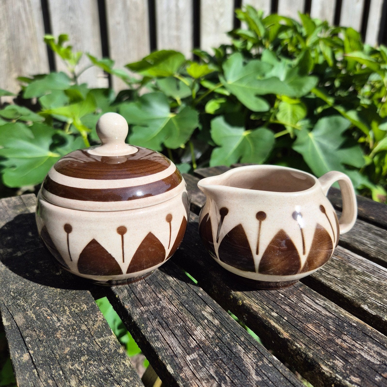 Suiker en melk stelletje, Boch La Louviere, Ophalen of Verzenden, Overige stijlen, Overige typen