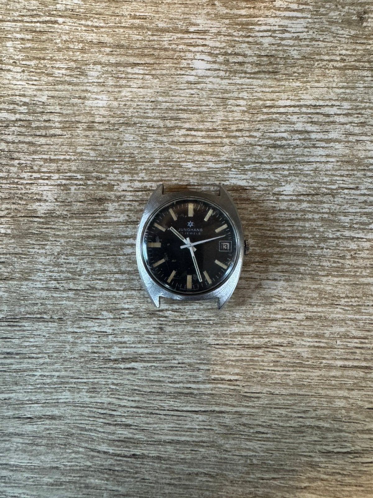 Junghans horloge, Overige merken, Staal, Polshorloge, Ophalen of Verzenden