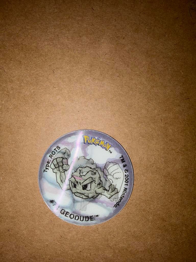 Pokémon Flippo Geodude, Ophalen of Verzenden, Losse flippo's