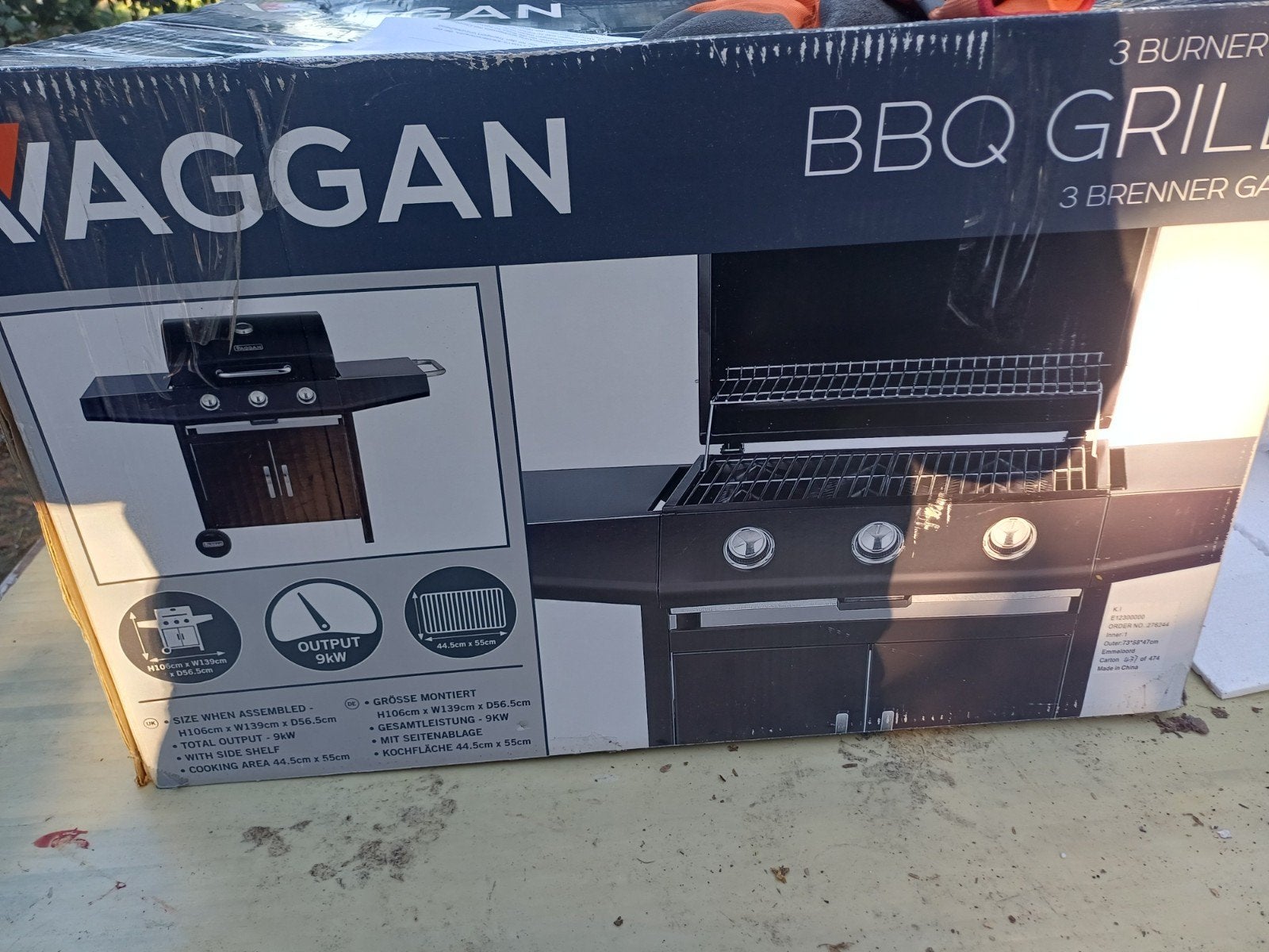 Nieuwe BBQ in doos - Deksel mist - Retourpallet, Ophalen of Verzenden, Nieuw, WAGGAN
