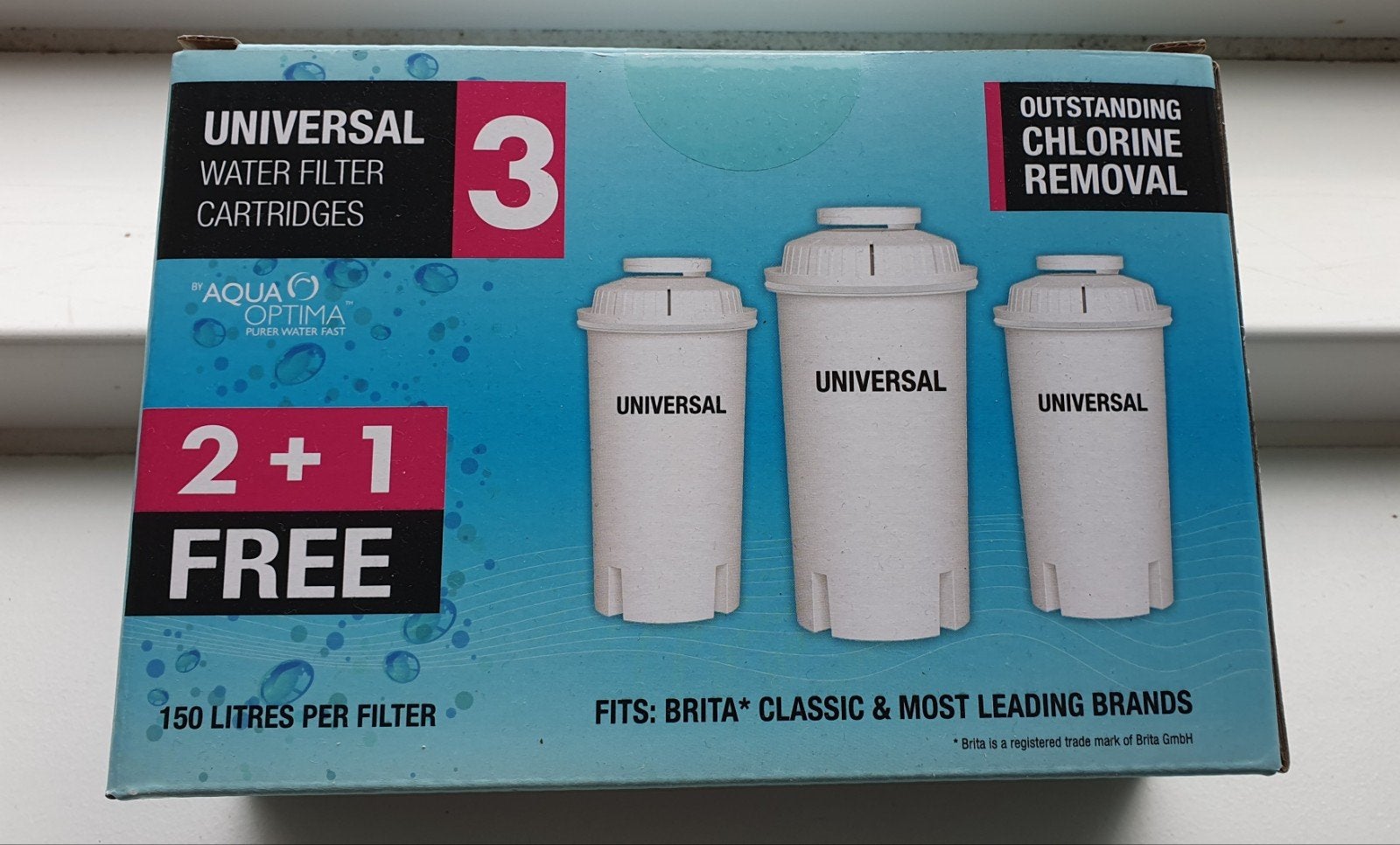 Aqua Optima Universele Waterfilter Cartridges (3 stuks), Ophalen of Verzenden, Nieuw