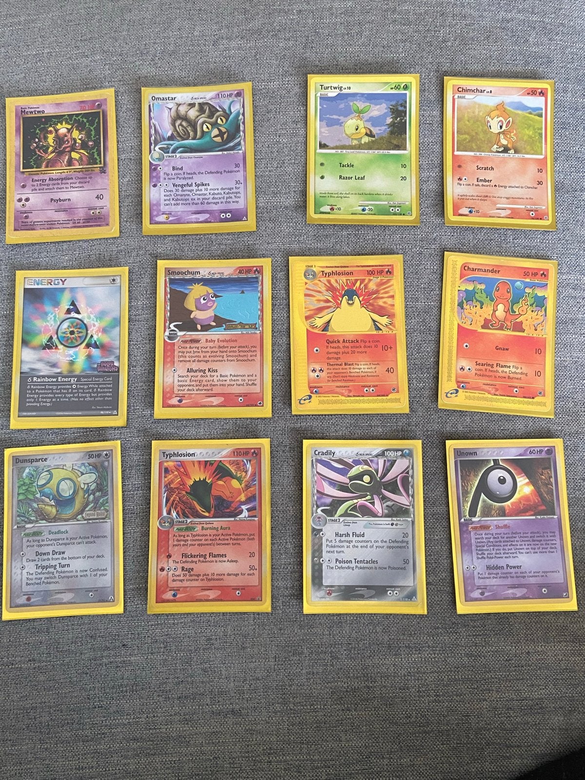 Diverse Pokémon kaarten - Gyarados, Armaldo, Meganium EX, Ophalen, Zo goed als nieuw, Meerdere kaarten