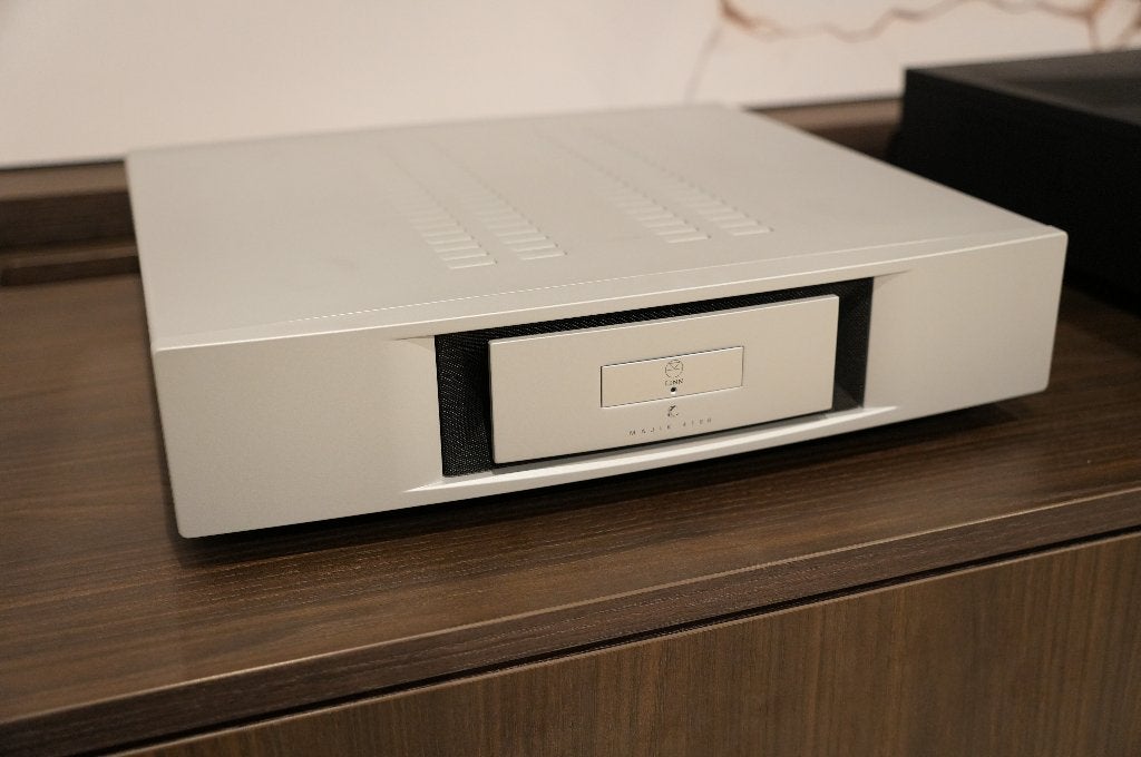 Linn Majik 4100/1 vierkanaals eindversterker, Chakra, zilver, Overige merken, 70 watt of meer, Ophalen of Verzenden, Dvd-speler