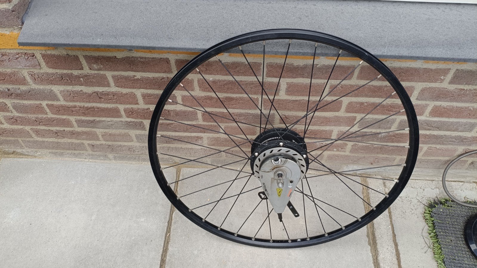 Panasonic 28 inch Gazelle VoorwielMotor Weinig km, Fietsen en Brommers, Fietsonderdelen, Gebruikt, Aluminium, Gazelle, Ophalen