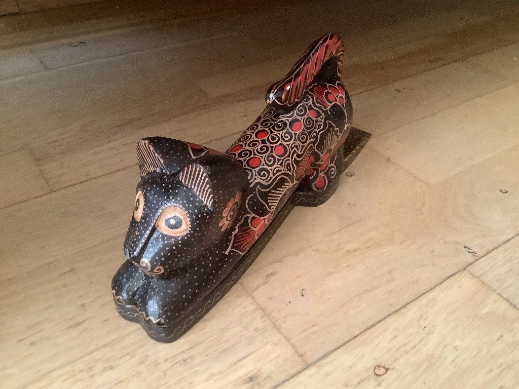houten deurstopper deurwig kat Nieuw, Huis en Inrichting, Hout, Ophalen, Nieuw, Overige kleuren