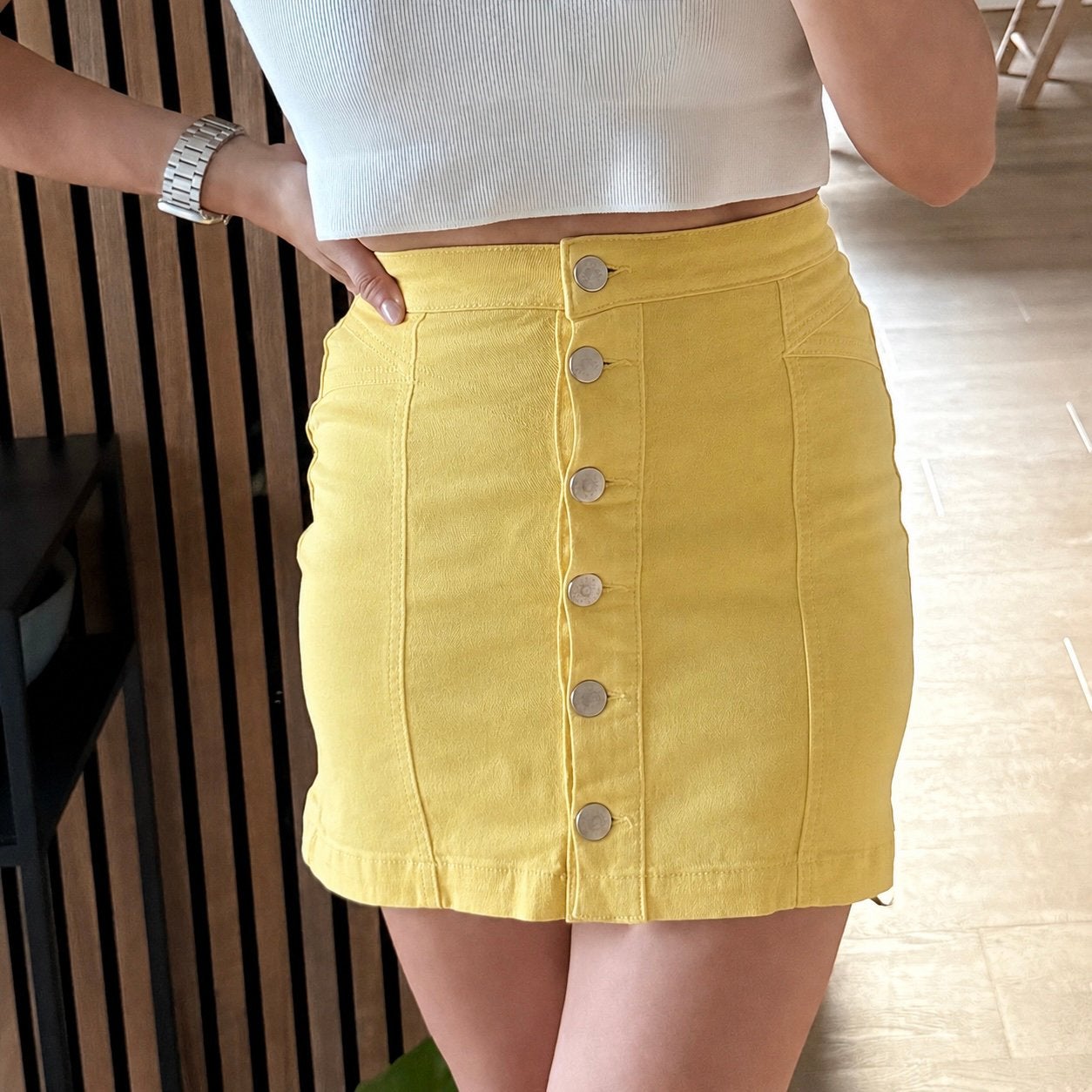 Rok pastel geel, Geel, Ophalen of Verzenden, Zo goed als nieuw, Maat 34 (XS) of kleiner