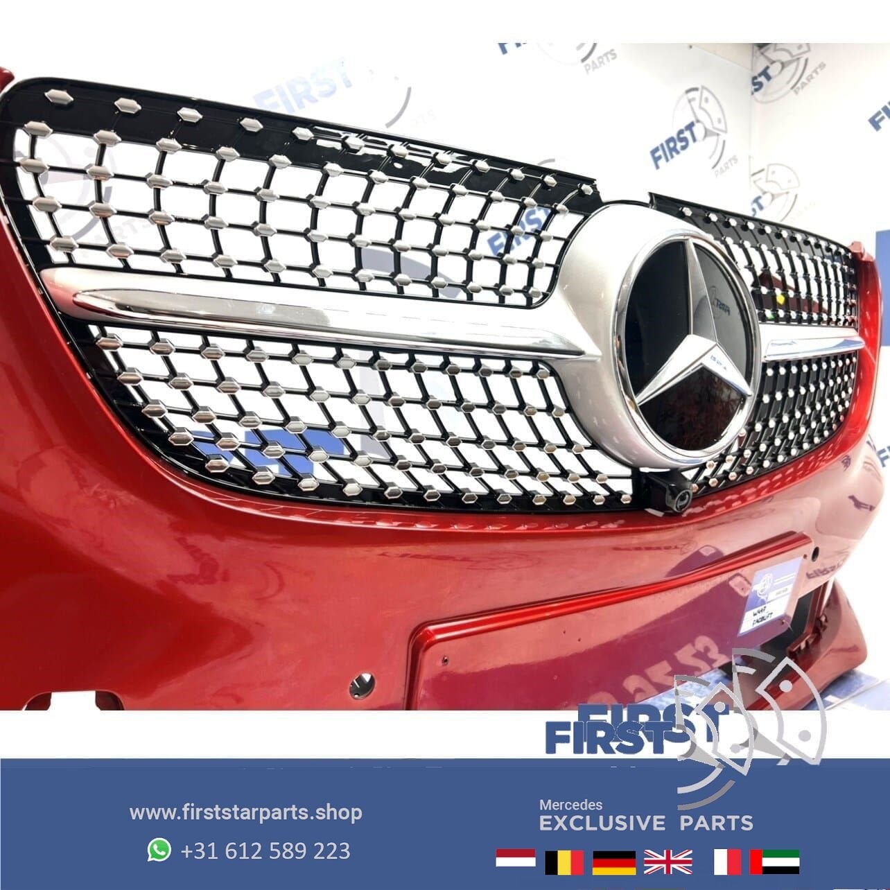 W447 BUMPER A4478856000 V KLASSE FACELIFT VOORBUMPER + DIAMO, Gebruikt, -, Voor, Ophalen of Verzenden