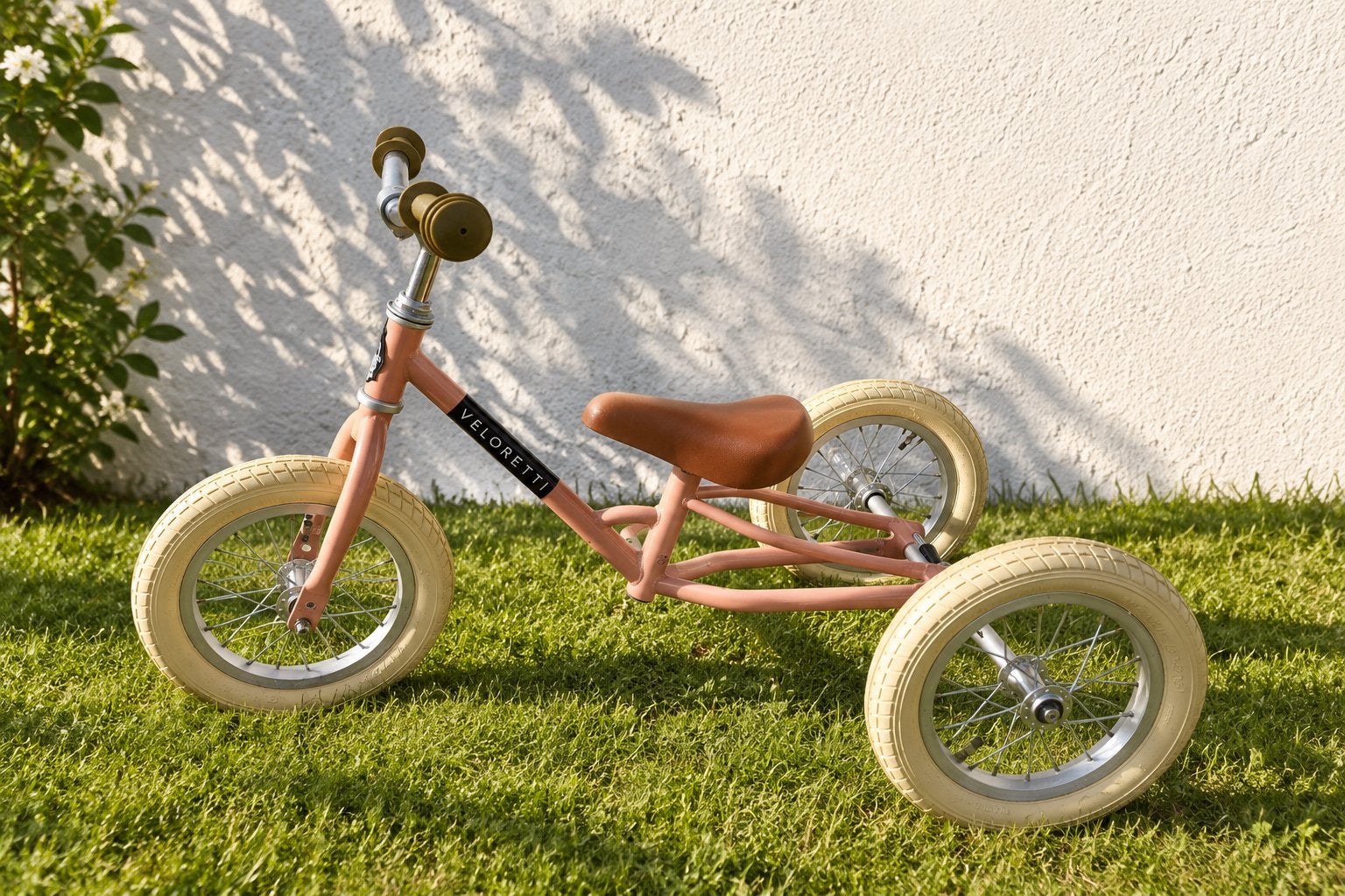 Veloretti kinderfiets/loopfiets - Roze, Fietsen en Brommers, Ophalen, Gebruikt, Velgrem, Minder dan 16 inch