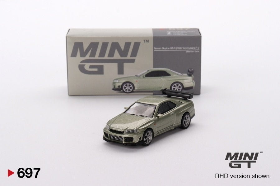 Mini GT Nissan Skyline GT-R (R34) Tommykaira R-z Millenium, Www.rubensmodelautos.nl, Auto, Nieuw, Ophalen of Verzenden