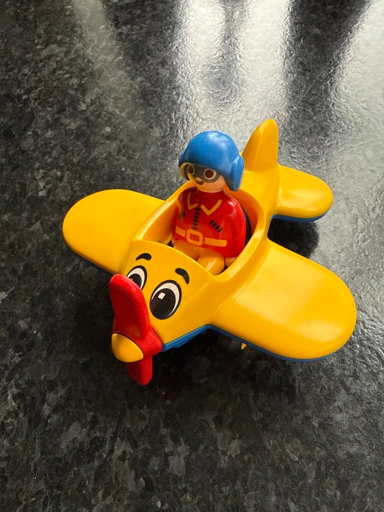Duplo vliegtuig met piloot, Kinderen en Baby's, Speelgoed | Duplo en Lego, Ophalen of Verzenden, Gebruikt, Complete set, Duplo