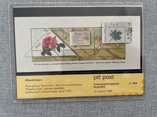 Postfris Postzegelmapje PZM60a Blok Filacept 1988 Postfris, Ophalen of Verzenden, Postfris, Dier of Natuur