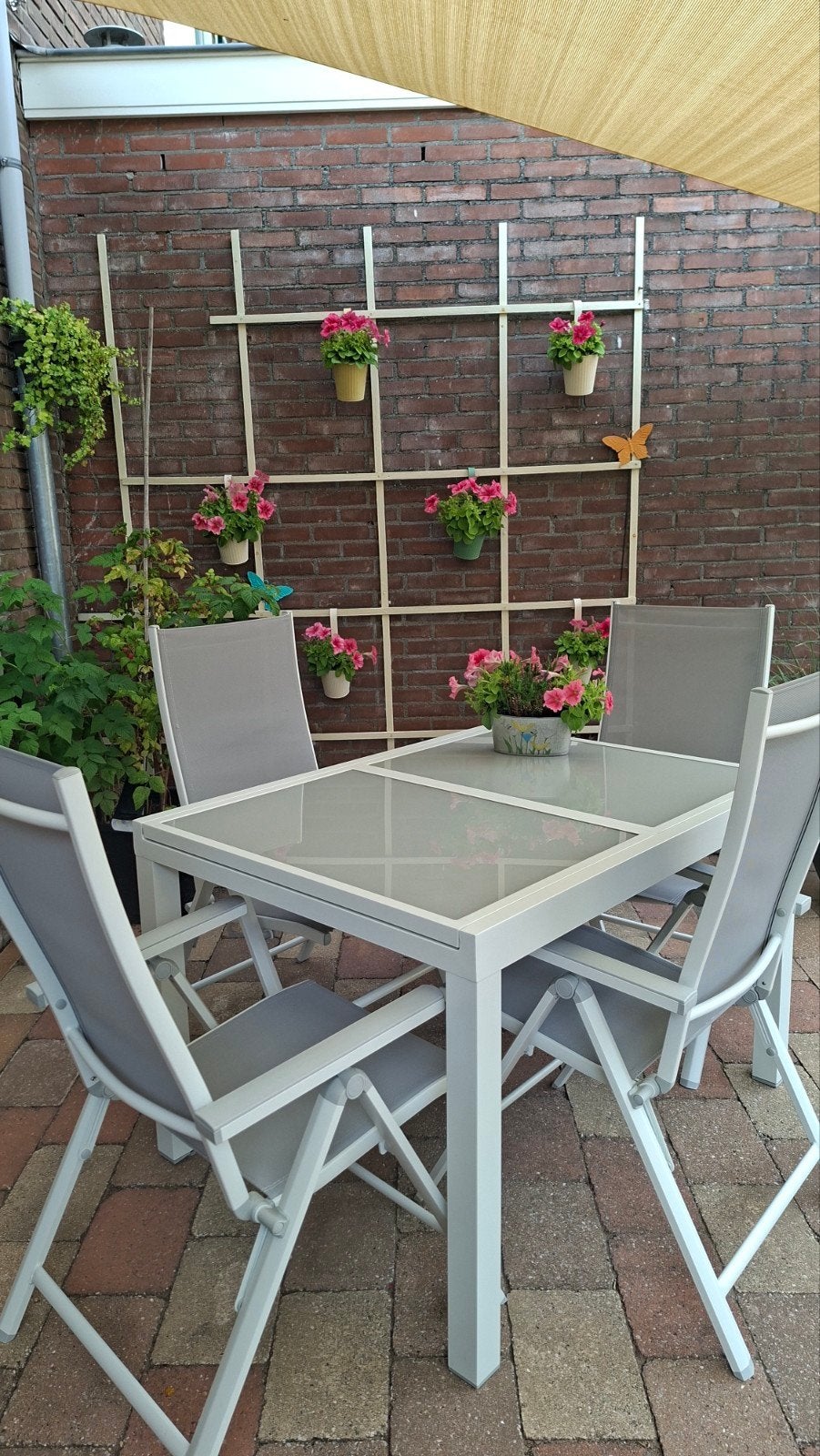 Nieuw in doos:uitschuifbare TUINTAFEL, lees uitleg!!!, Ophalen, Nieuw