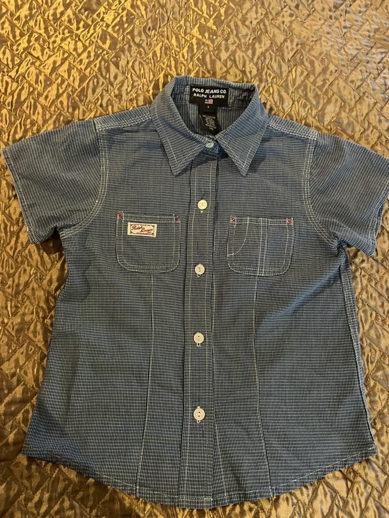Ralph lauren overhemd maat 104 origineel zgan, Overhemd of Blouse, Ophalen of Verzenden, Zo goed als nieuw, Jongen