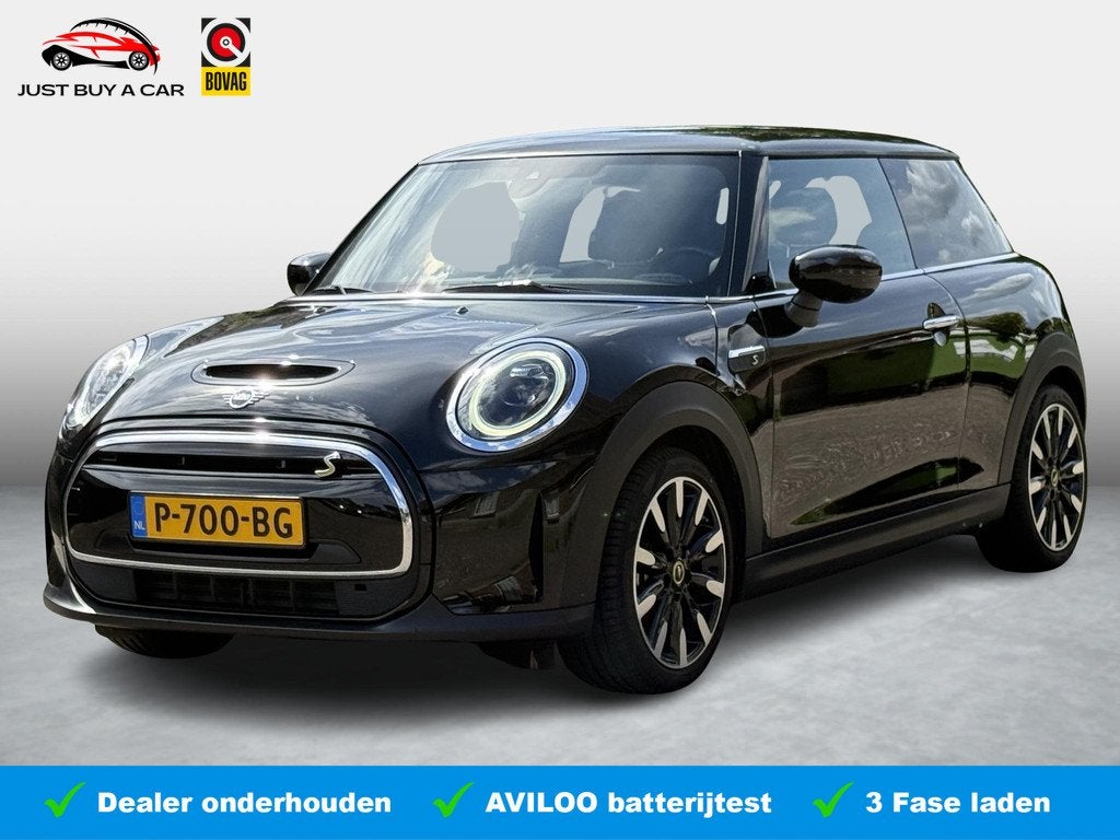 MINI Electric Business Black Edition 33 kWh SOH 96,7% / Harm, Auto's, Mini, 4 stoelen, Leder en Stof, Origineel Nederlands, 184 pk
