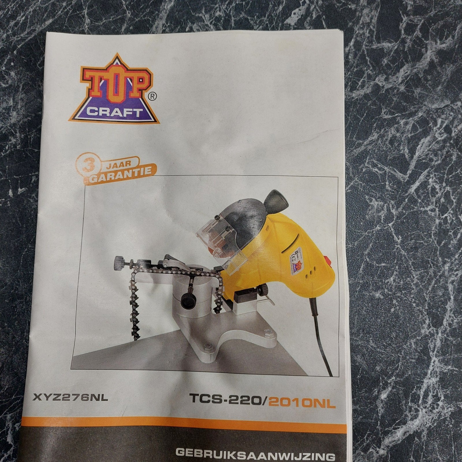Top Craft Kettingzaagslijper TCS-220/2010NL, Ophalen, Minder dan 700 watt, Werkbankslijpmachine
