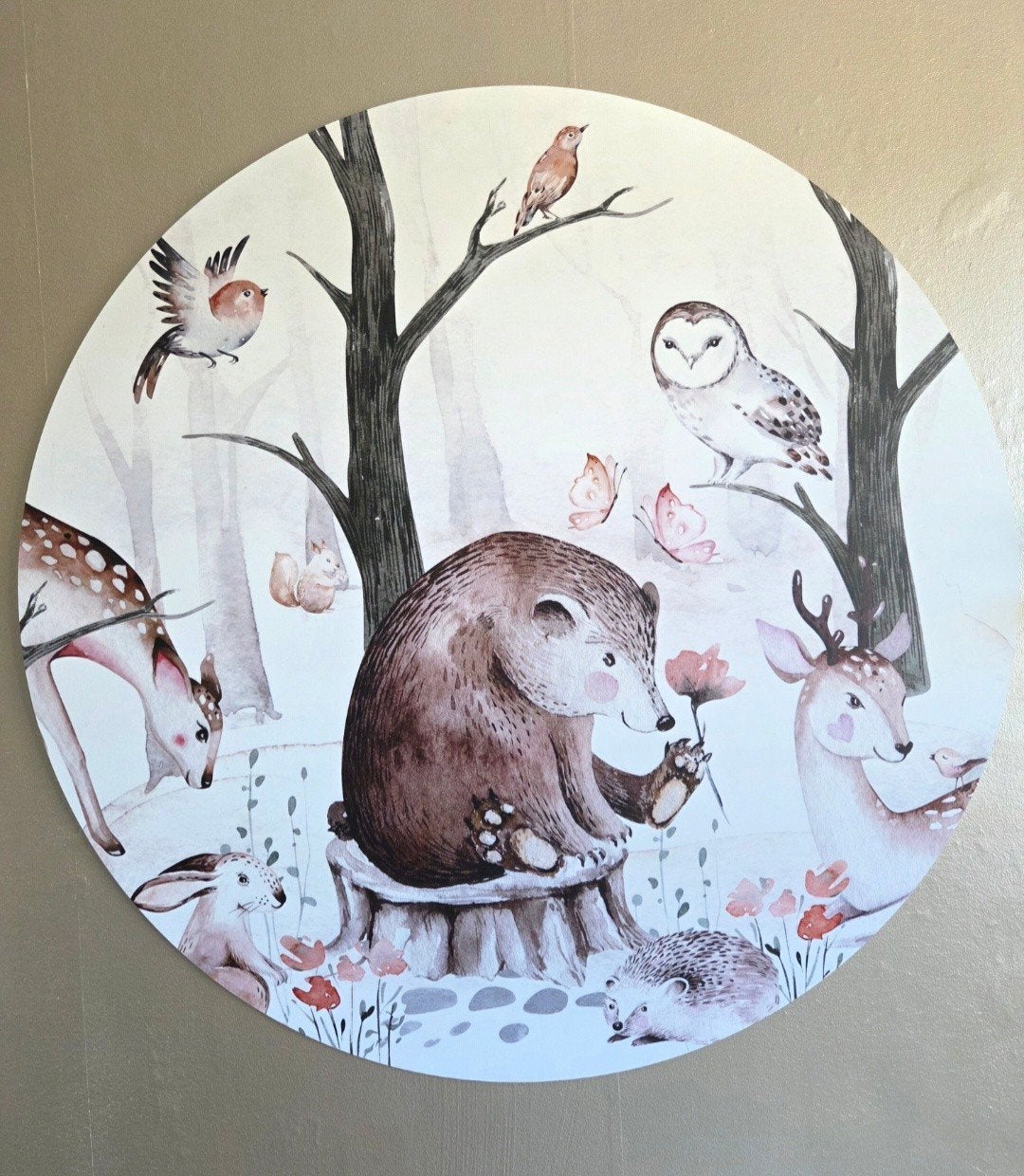 muurcircel, muurdecoratie, decoratie 100cm, Ophalen, Zo goed als nieuw, Wanddecoratie