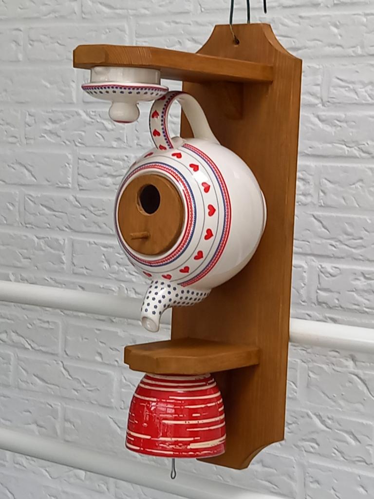Verjaardags kado/vogelhuisjes/voederhuisjes, Tuin en Terras, Tuinwanddecoratie, Ophalen of Verzenden