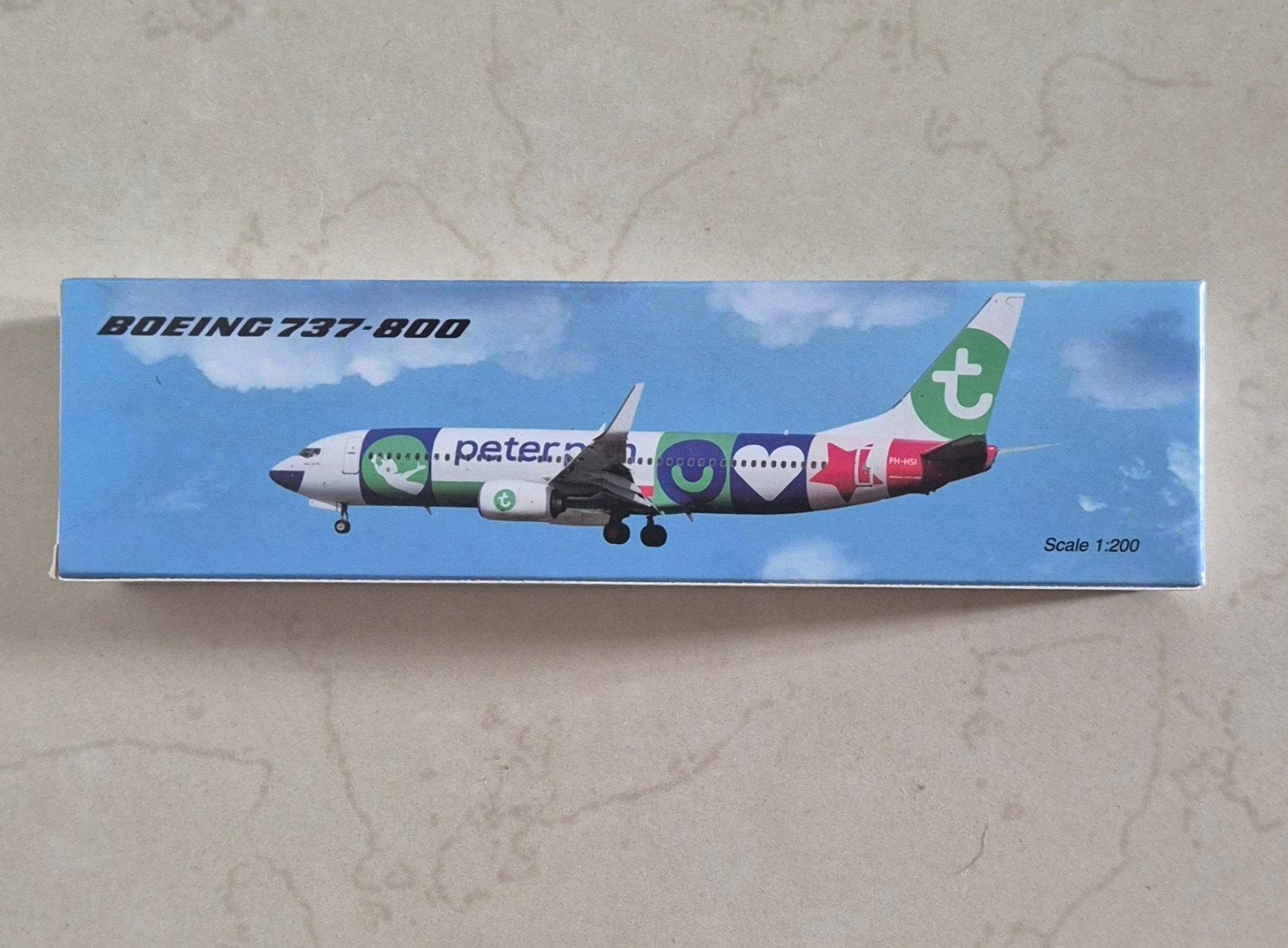 Vliegtuig Schaalmodel Peter Pan, Boeing: 737-800... nieuw!, Ophalen, Nieuw, Schaalmodel
