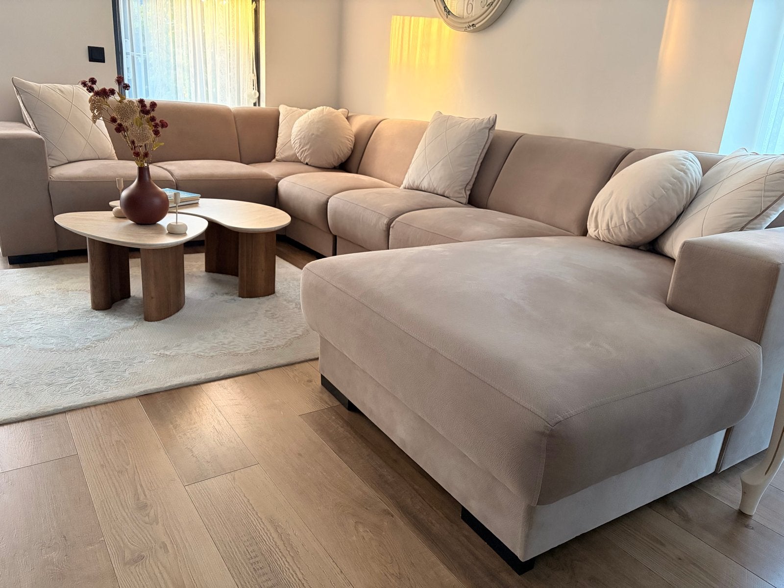Luxe Hoekbank - nieuw, Overige maten, Hoekbank, Ophalen of Verzenden, 300 cm of meer