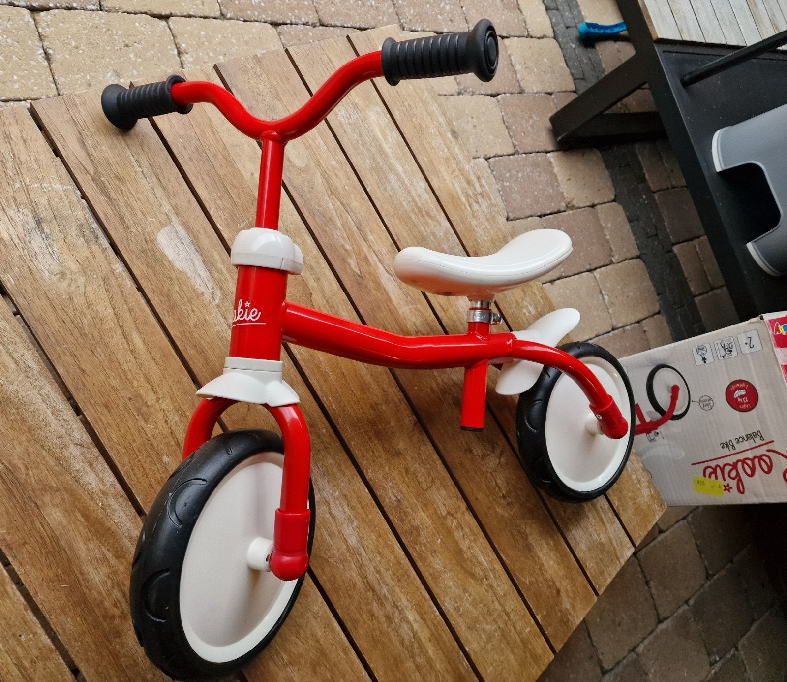 Smoby Rookie Balance Bike - Rood loopfietsje 2-4 jr, Ophalen of Verzenden, Zo goed als nieuw, Minder dan 16 inch, Smoby