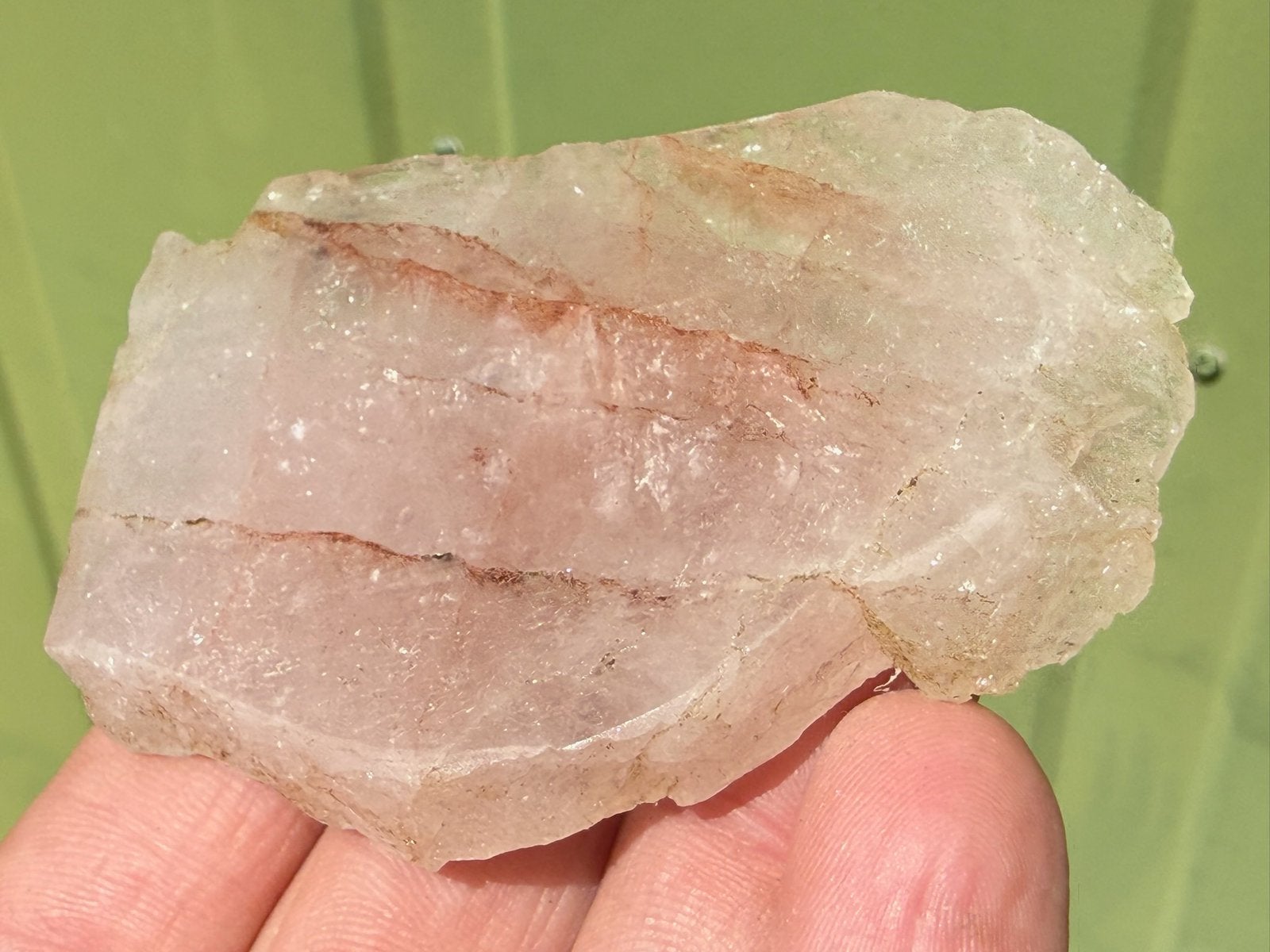 Red Healer Lemurian - Hematoide kwarts mineralen edelstenen, Ophalen of Verzenden, Mineraal