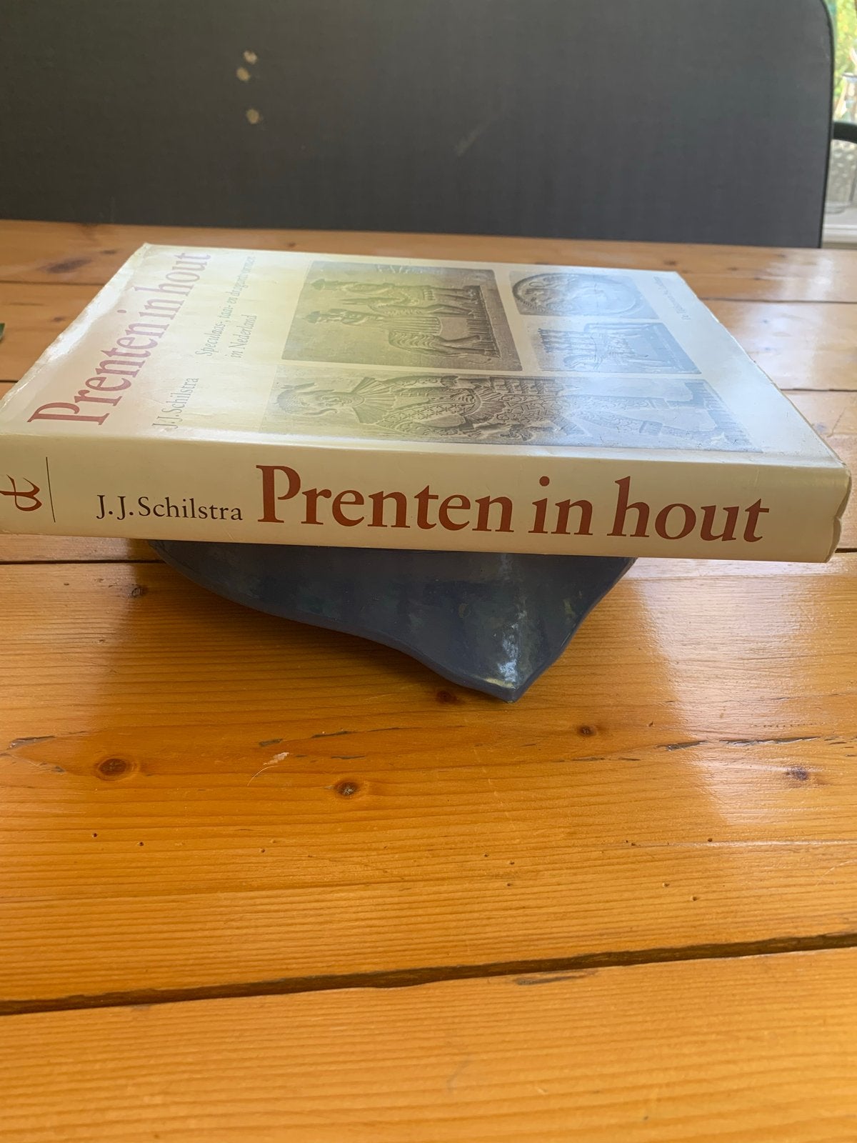 Boek Prenten in Hout - J.J. Schilstra (zgan), Ophalen of Verzenden, Zo goed als nieuw, Overige onderwerpen