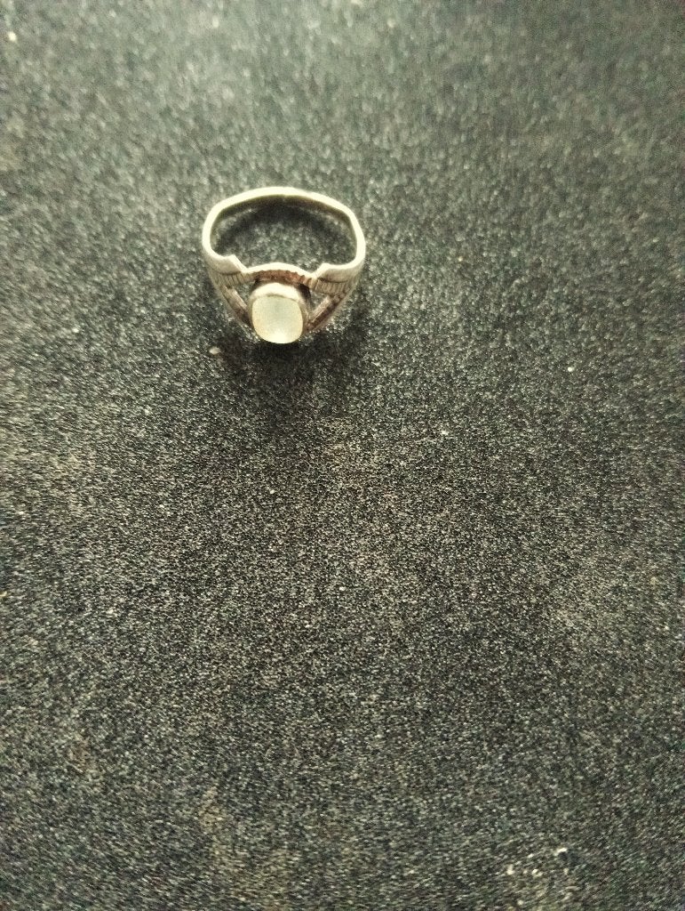 zilveren Ring met, Ophalen of Verzenden, Dame of Heer, Zilver, Zilver