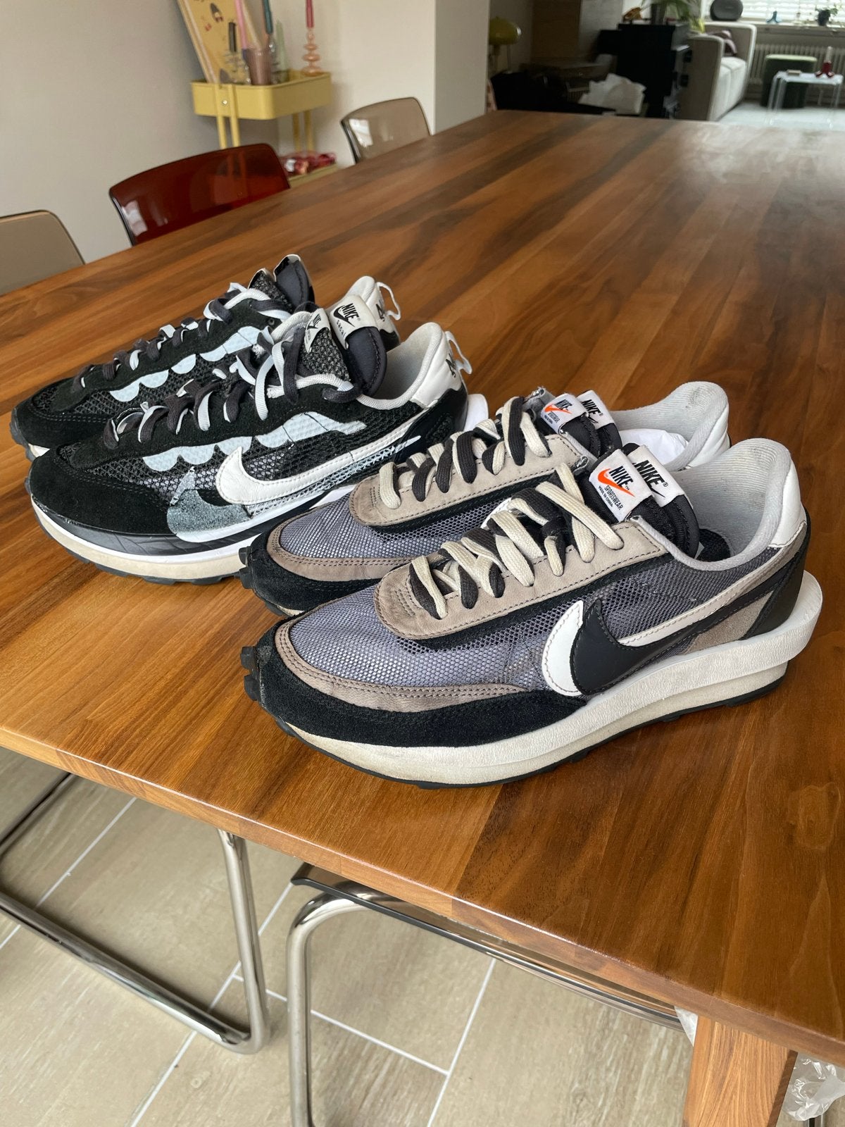 Nike Sacai combideal! - Vaporwaffle & LD Waffle, Kleding | Heren, Schoenen, Ophalen, Gedragen, Zwart, Sneakers of Gympen