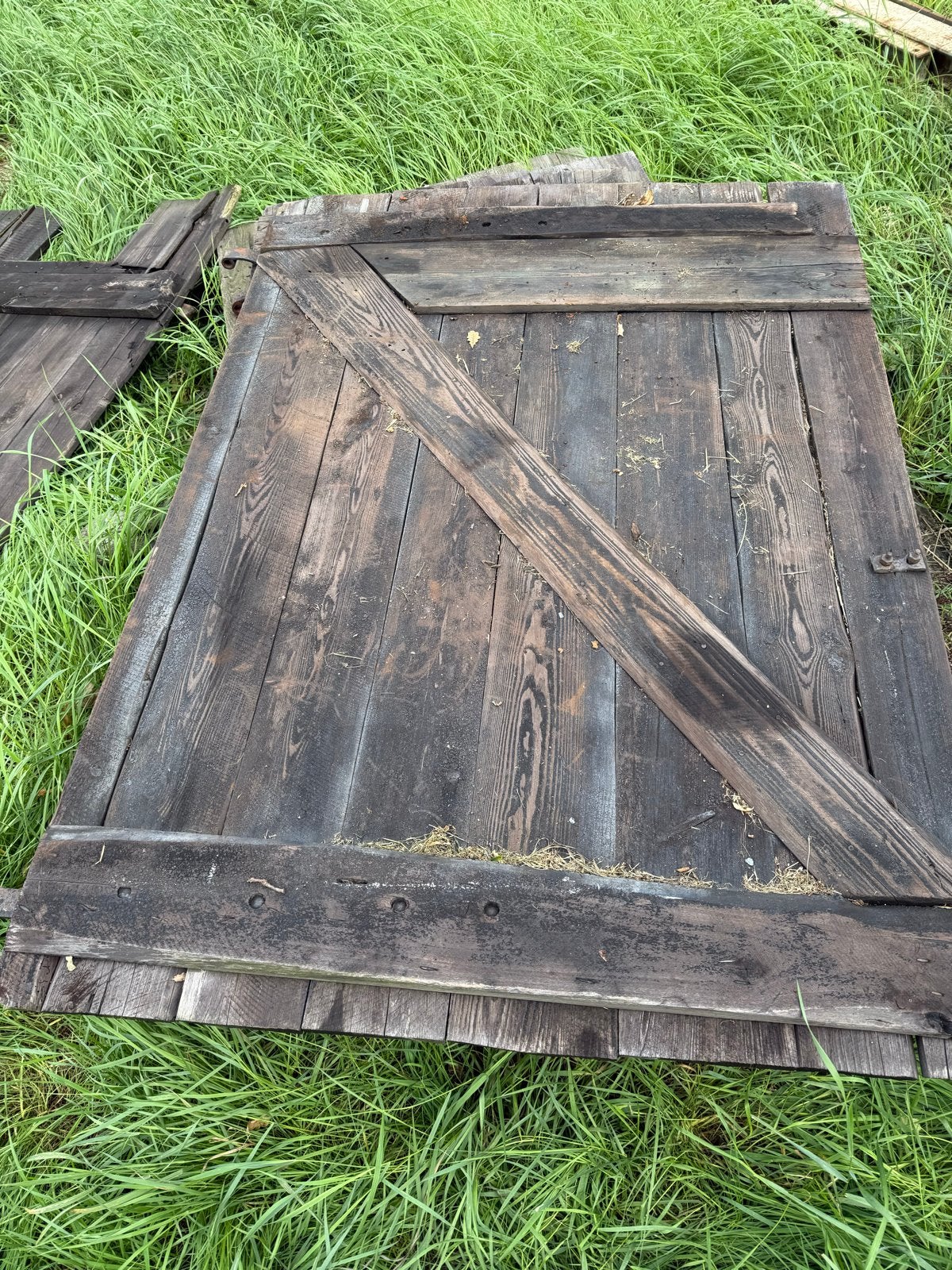 Oude houten schuurdeur / staldeur, Doe-het-zelf en Verbouw, Ophalen, Gebruikt, 80 tot 100 cm, Overige typen