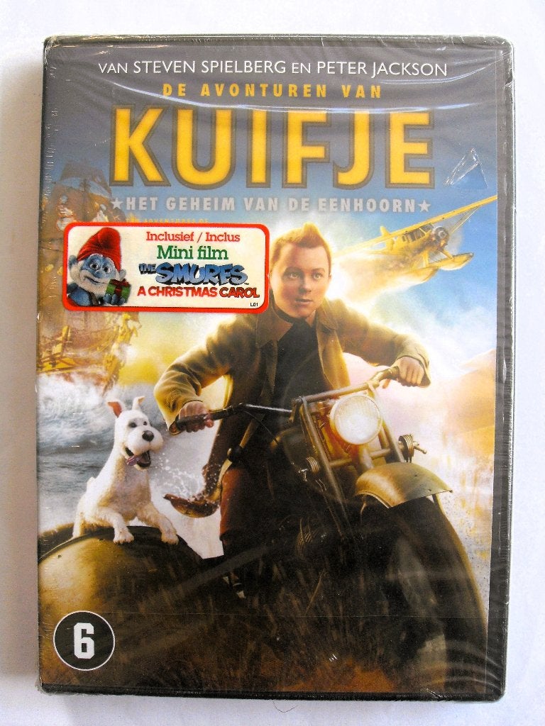 Kuifje Het Geheim Van De Eenhoorn DVD + Bonus DVD!, Vanaf 6 jaar, Ophalen of Verzenden, Nieuw in verpakking, Avontuur