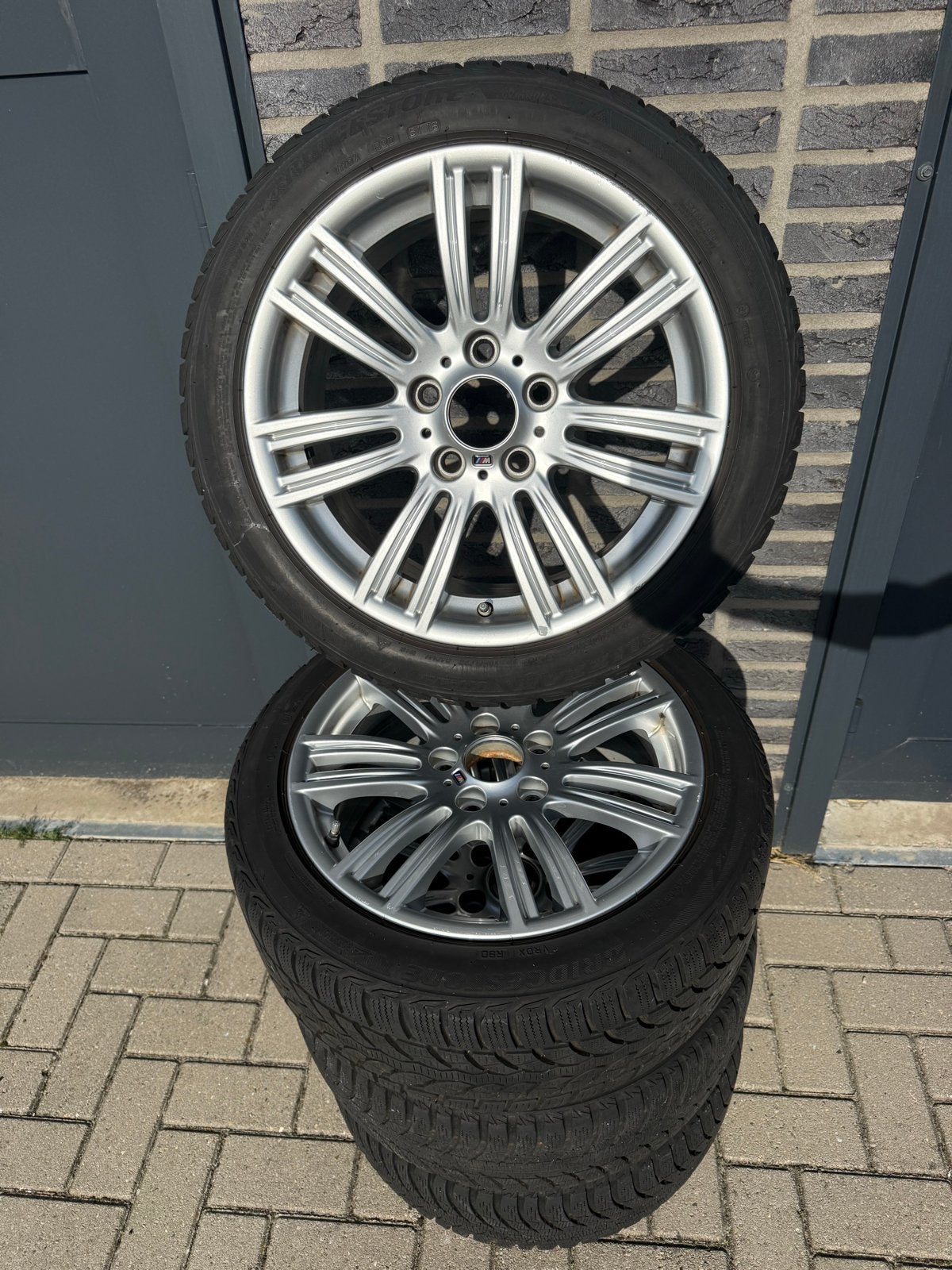 BMW 17 inch M-sport velgen met Bridgestone winterbanden, Auto-onderdelen, Ophalen, Banden en Velgen, 17 inch, Winterbanden