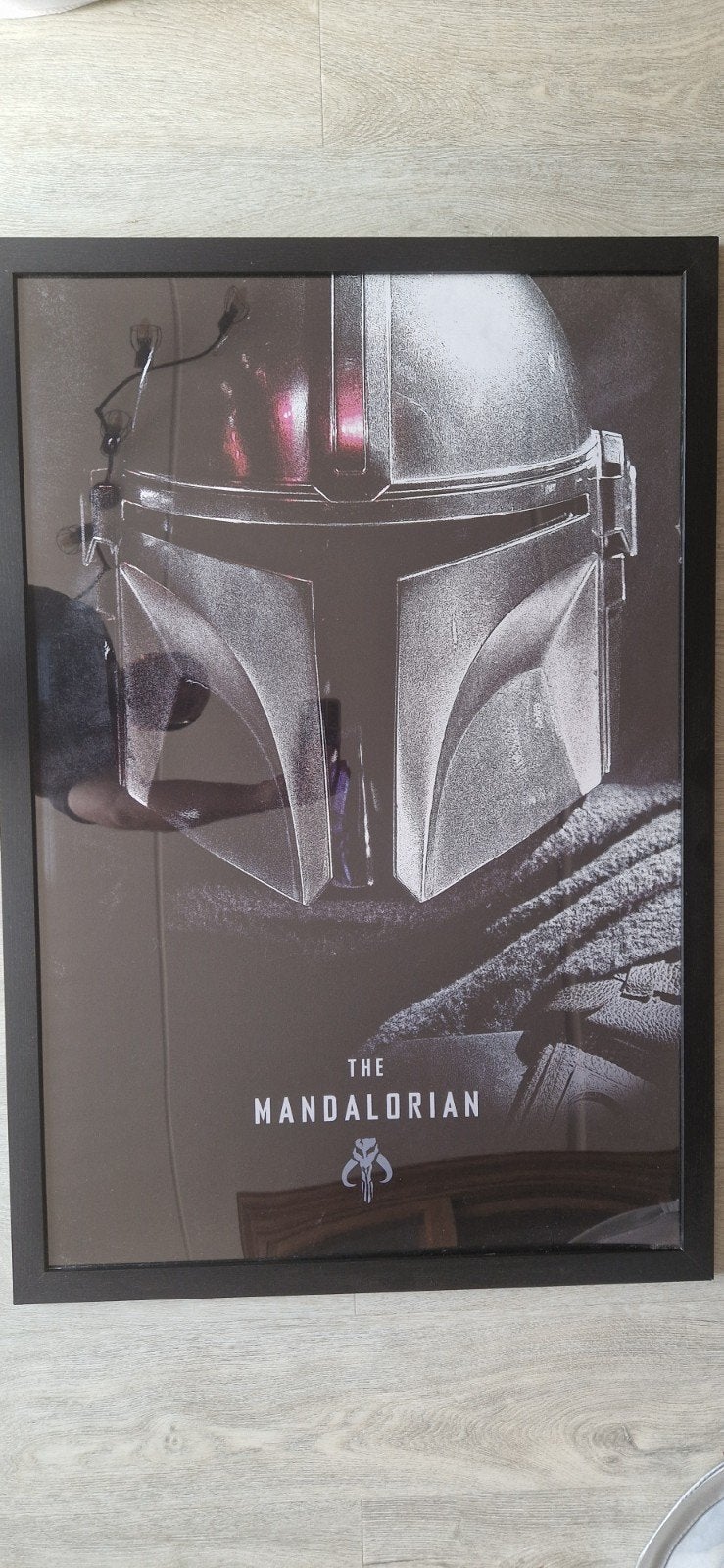 The Mandalorian poster in lijst, Ophalen, Hangend, 66 cm, 96 cm