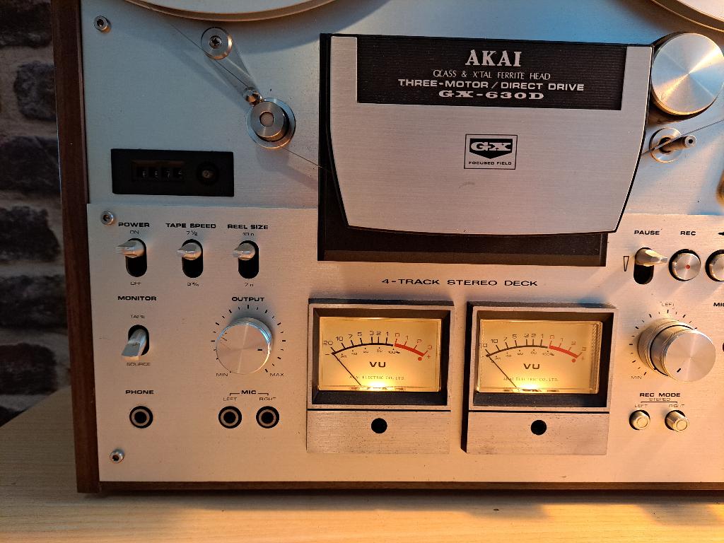 Akai GX-630-D., Ophalen of Verzenden, Bandrecorder, Met banden