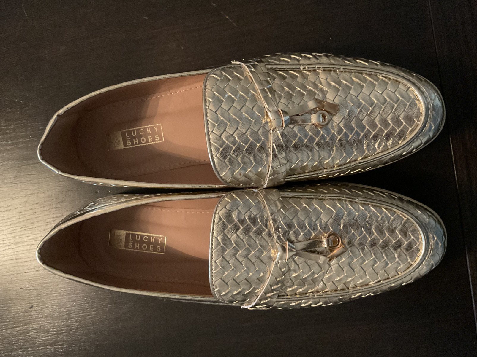 Lucky Shoes goude loafers maat 42, Overige kleuren, Instappers, Ophalen of Verzenden, Zo goed als nieuw