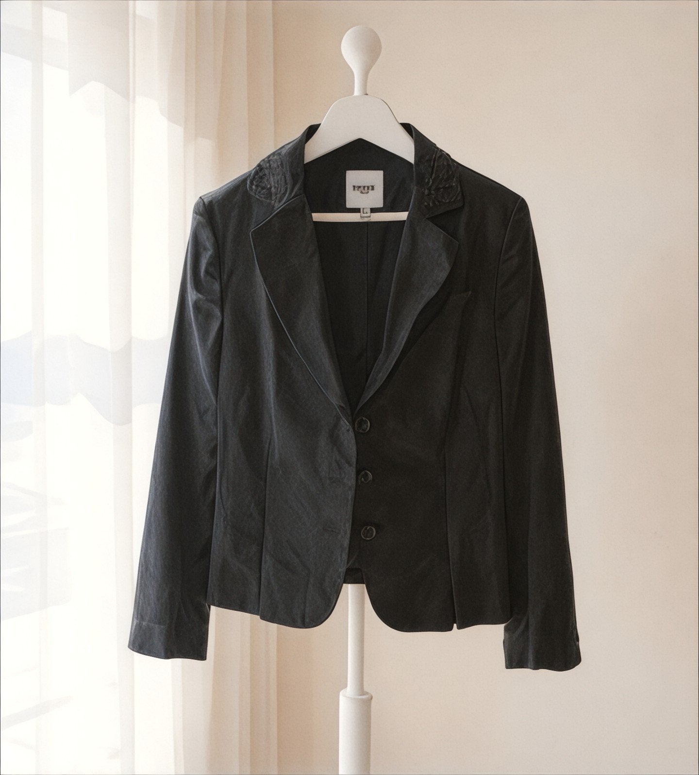 Exclusieve Vintage Moschino Jeans Blazer – Italiaans Designe, Kleding | Dames, Ophalen of Verzenden, Zo goed als nieuw, Zwart