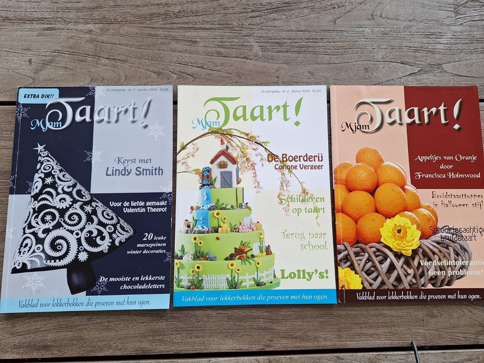 Mjam Taart!  3 stuks. Taarttijdschrift (Nederlands), Ophalen of Verzenden, Taarten
