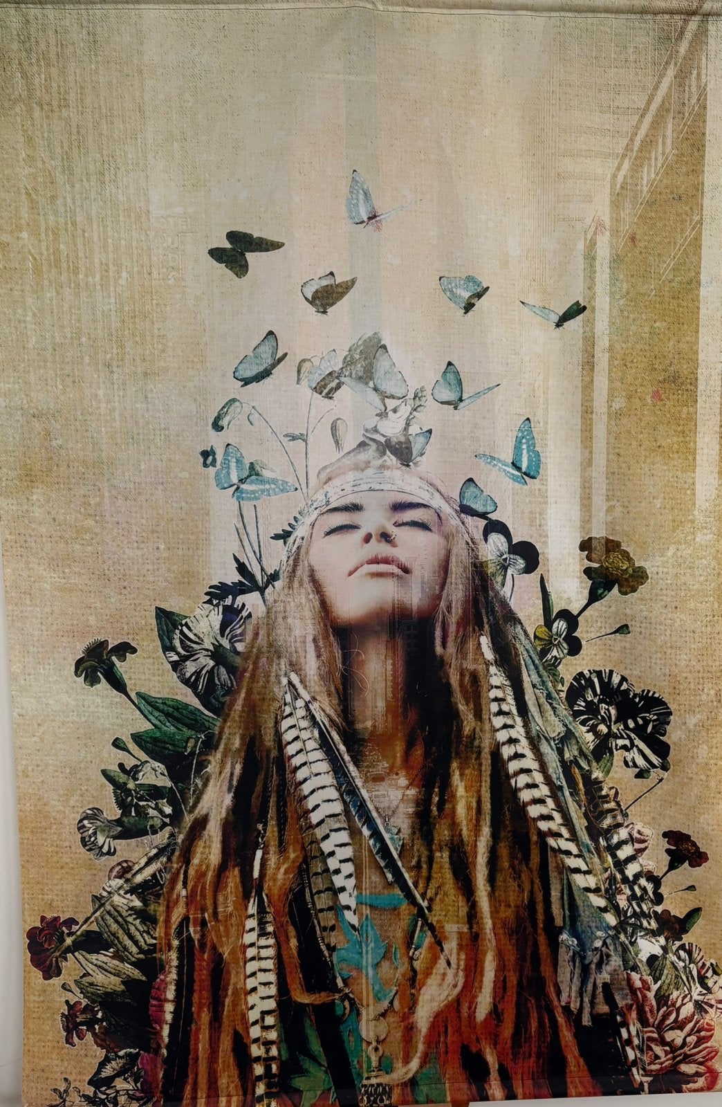 Decoratief wanddoek – Bohemian stijl – 120 x 175 cm, Ophalen, Boho, 175 cm, Zo goed als nieuw
