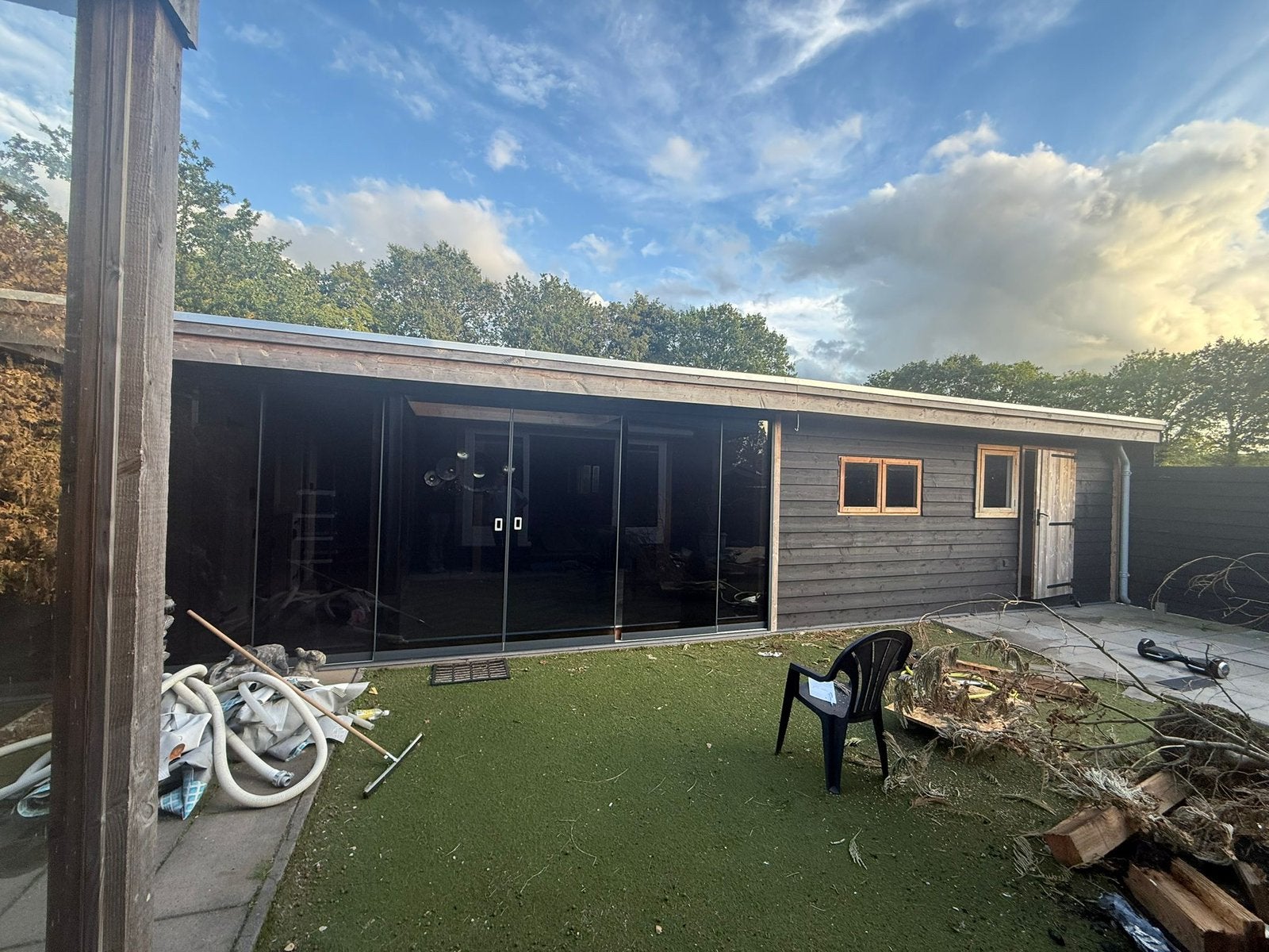 Douglas overkapping / bij gebouw / mantelzorgwoning, Tuin en Terras, Ophalen, Hout, Overige typen