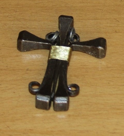 kruis van hoefnagels 6 cm 93668, Ophalen of Verzenden, Zo goed als nieuw, Kaart of Prent, Christendom | Katholiek