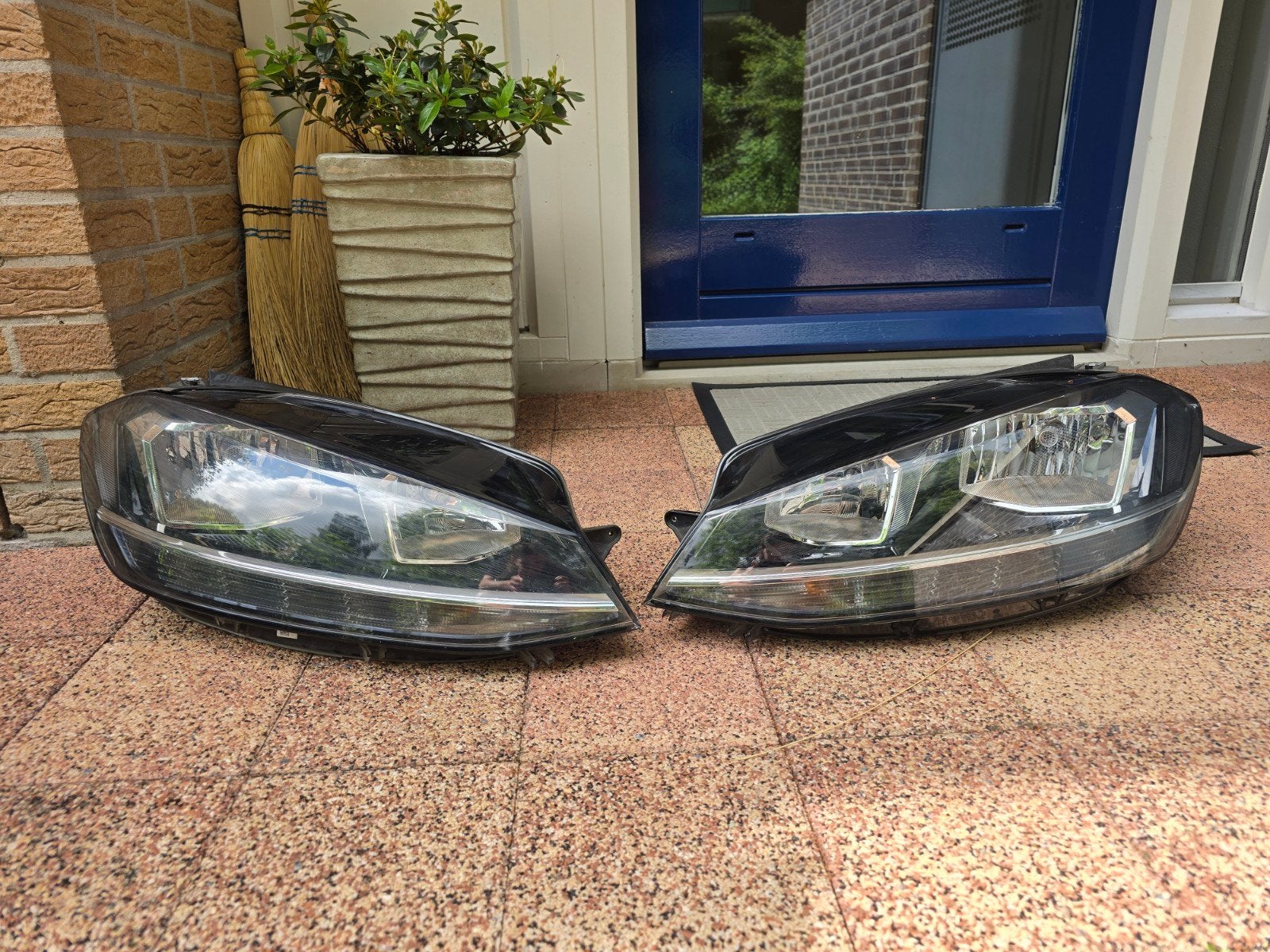 Koplampen Golf 7.5 Met Led dagrijverlichting Origineel!, Ophalen