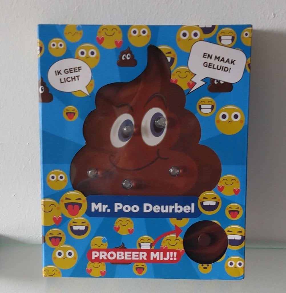 kinder deur bel/  Mr Poo deurbel, volgnr 47, Huis en Inrichting, Deurbellen, Ophalen of Verzenden, Nieuw, Bedraad