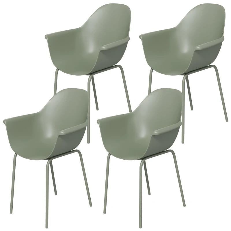 tuinstoelen tuinset 4 moderne eetkamerstoelen - Groen, Ophalen of Verzenden, Nieuw
