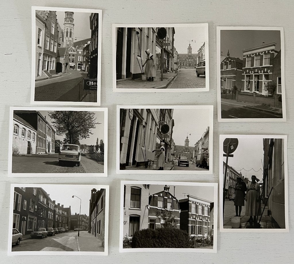 8 x oude foto's Middelburg 1971, Foto, Ophalen of Verzenden, Zo goed als nieuw, Voor 1940