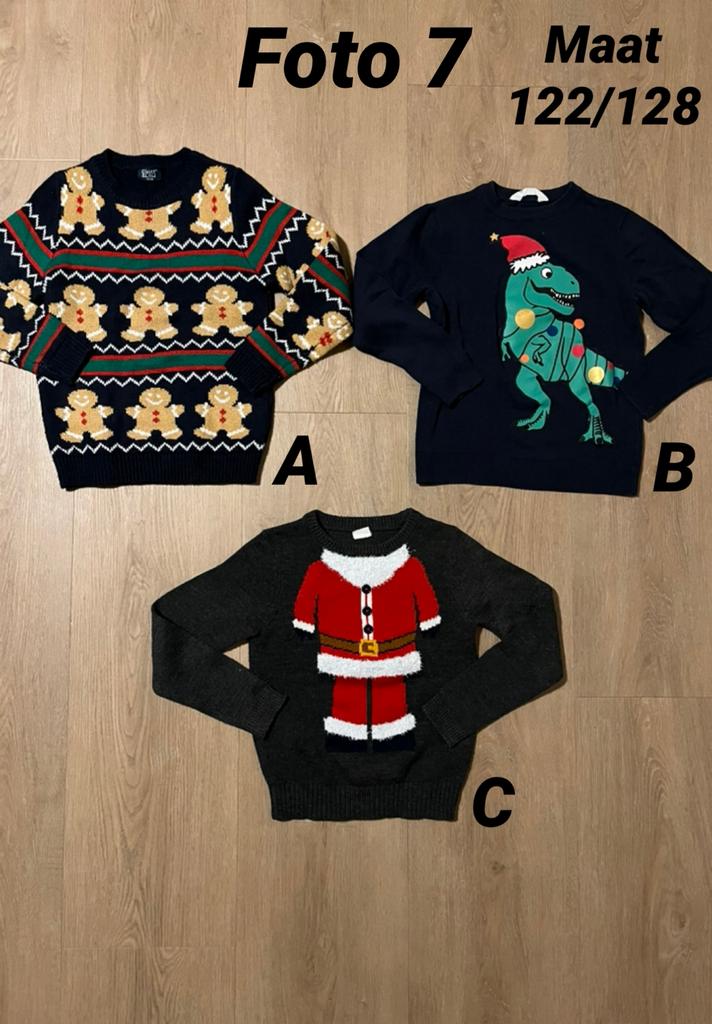 Trui kerst jongen maat 122 / 128 zgan *foto 7*, Ophalen of Verzenden, Zo goed als nieuw, Jongen, Shirt of Longsleeve