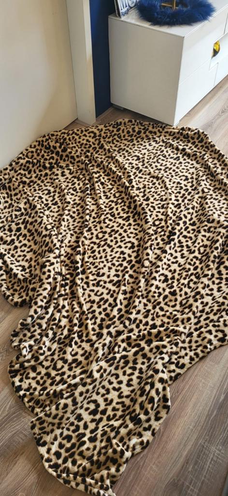 Zacht Leopard Print Plaid - Comfortabel en Stijlvol, Ophalen of Verzenden, Zo goed als nieuw