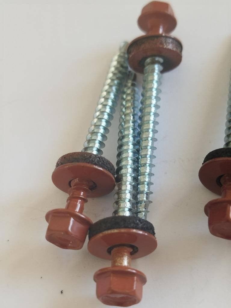 sandwichpaneel schroeven koperbruine kleur  55 mm, 50 tot 100 mm, N, N, Schroeven