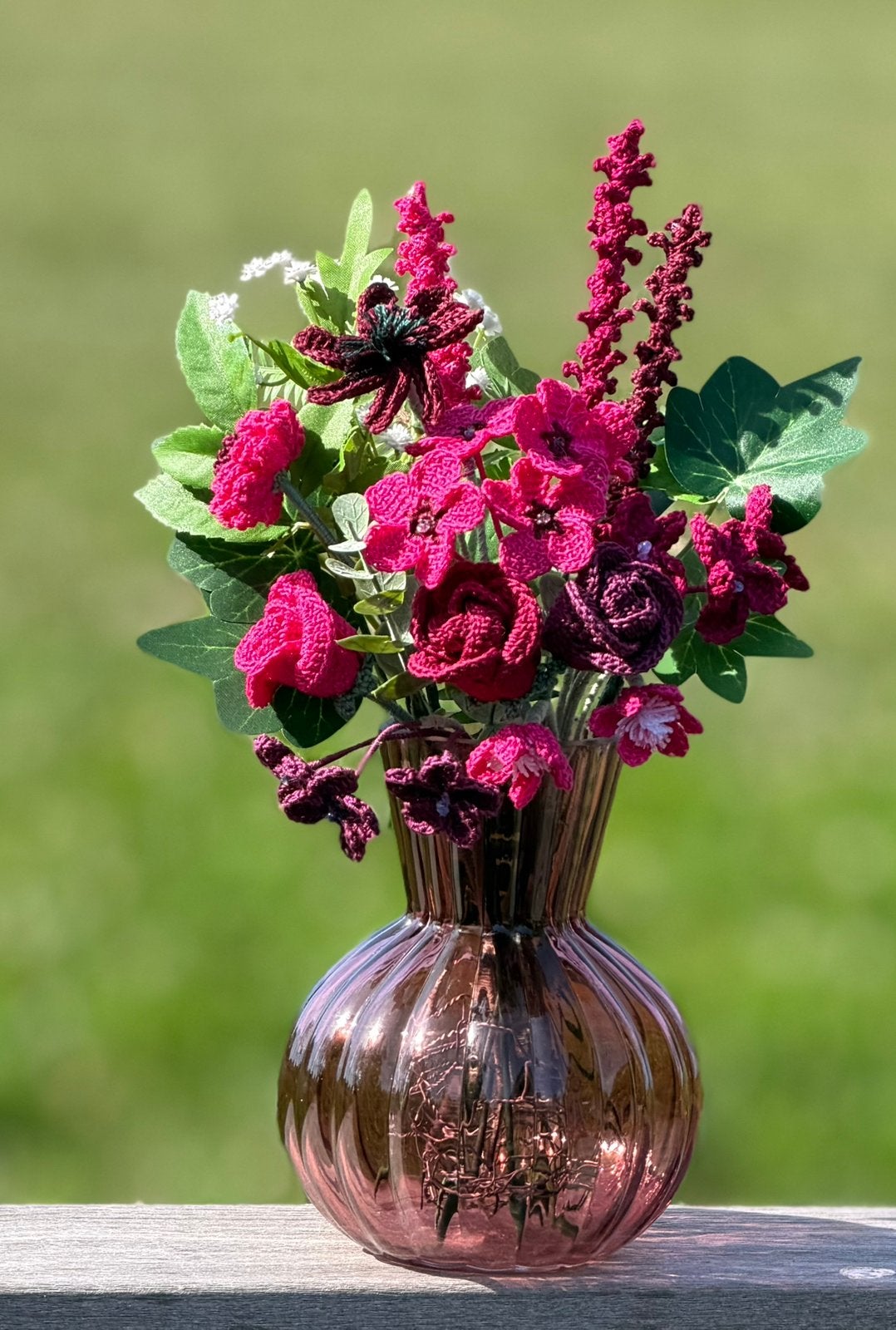 Phlox boeket - handgemaakte bloemen - blijvend mooi, Verzenden, Nieuw